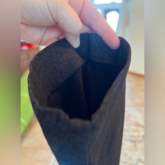 Valerie Stevens Cheetah Print Black Dress Trousers Size 12 Petite - Picture 4 of 8